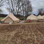 Tenten bouwen in de Ardennen