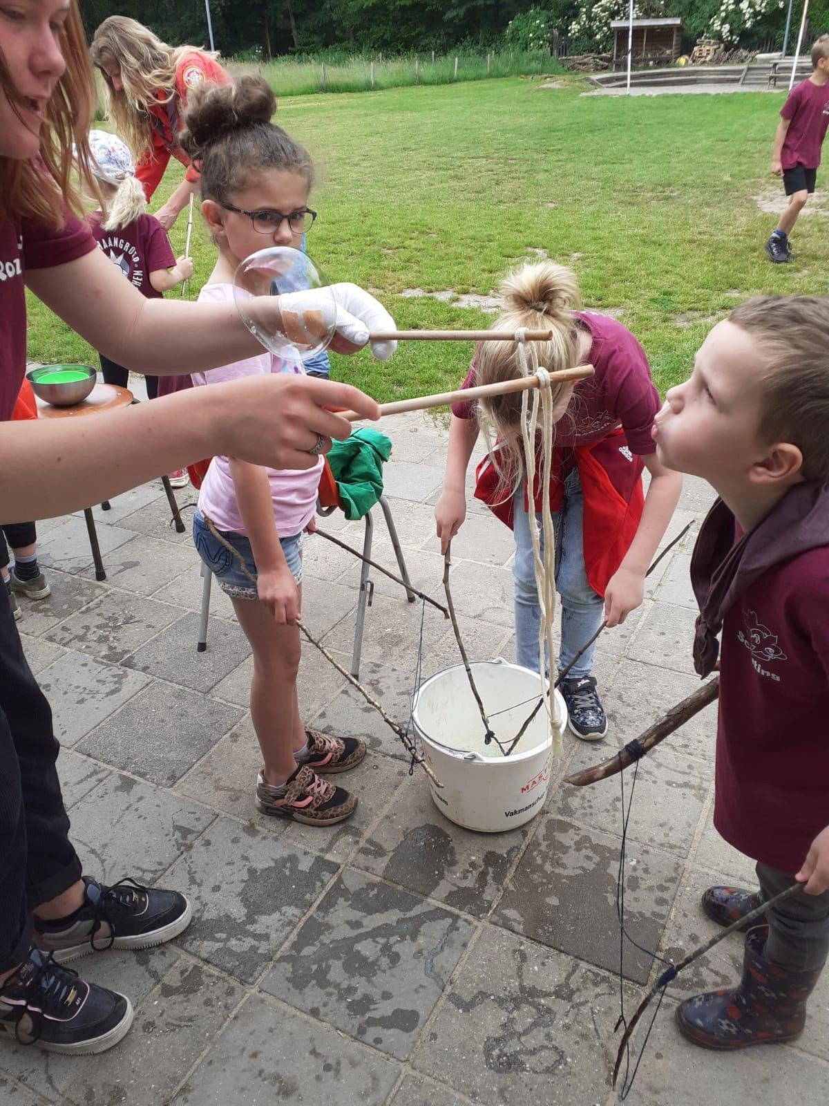 Knopen voor een bellenblaas Knopen voor een bellenblaas