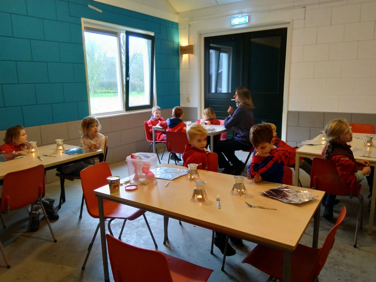 Koken op een waxinelichtje