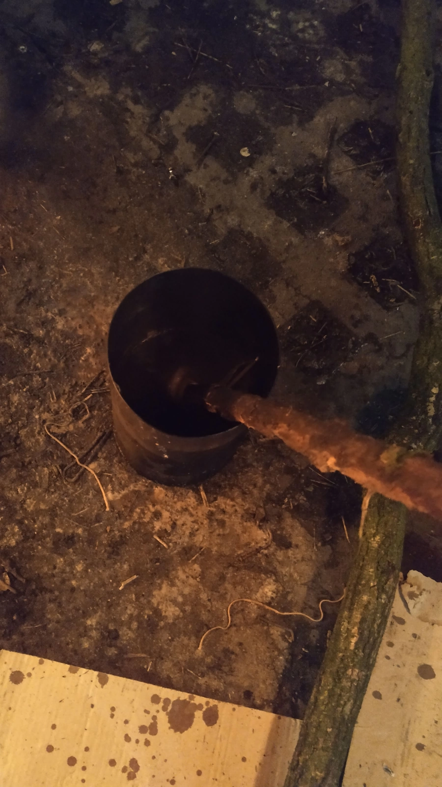 Blik gesmolten kaarsvet