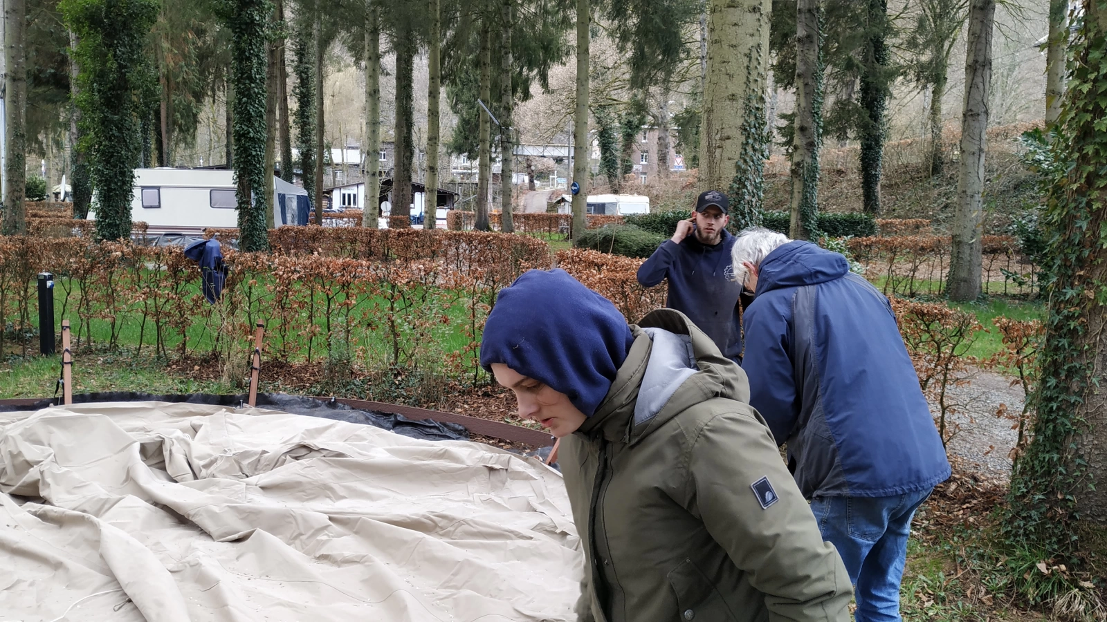 Tenten bouwen in de Ardennen Tenten bouwen in de Ardennen