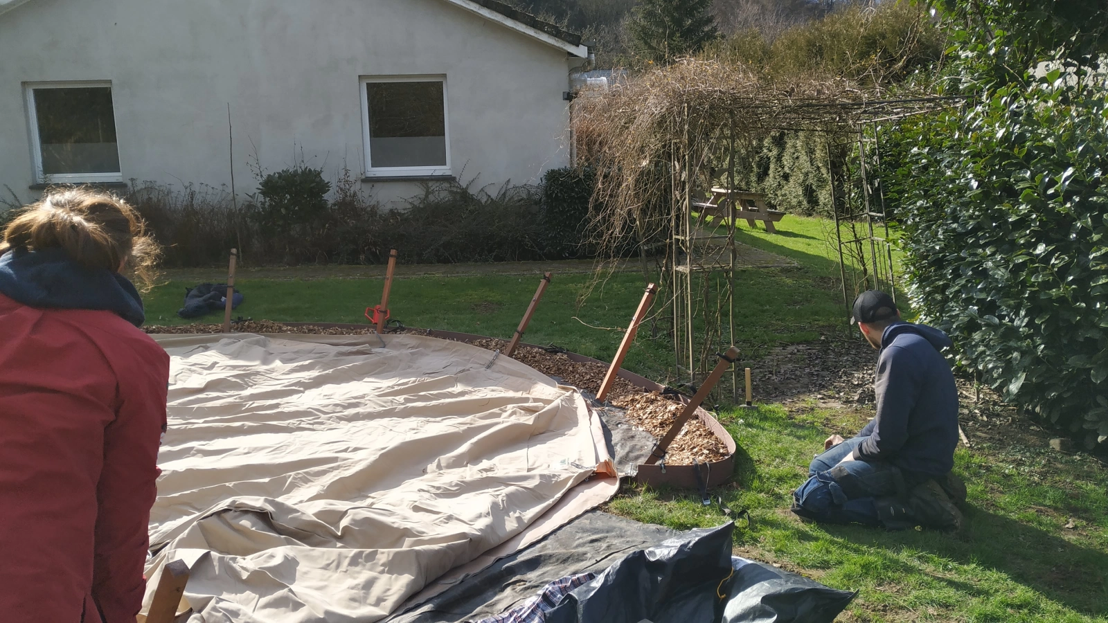 Tenten bouwen in de Ardennen Tenten bouwen in de Ardennen