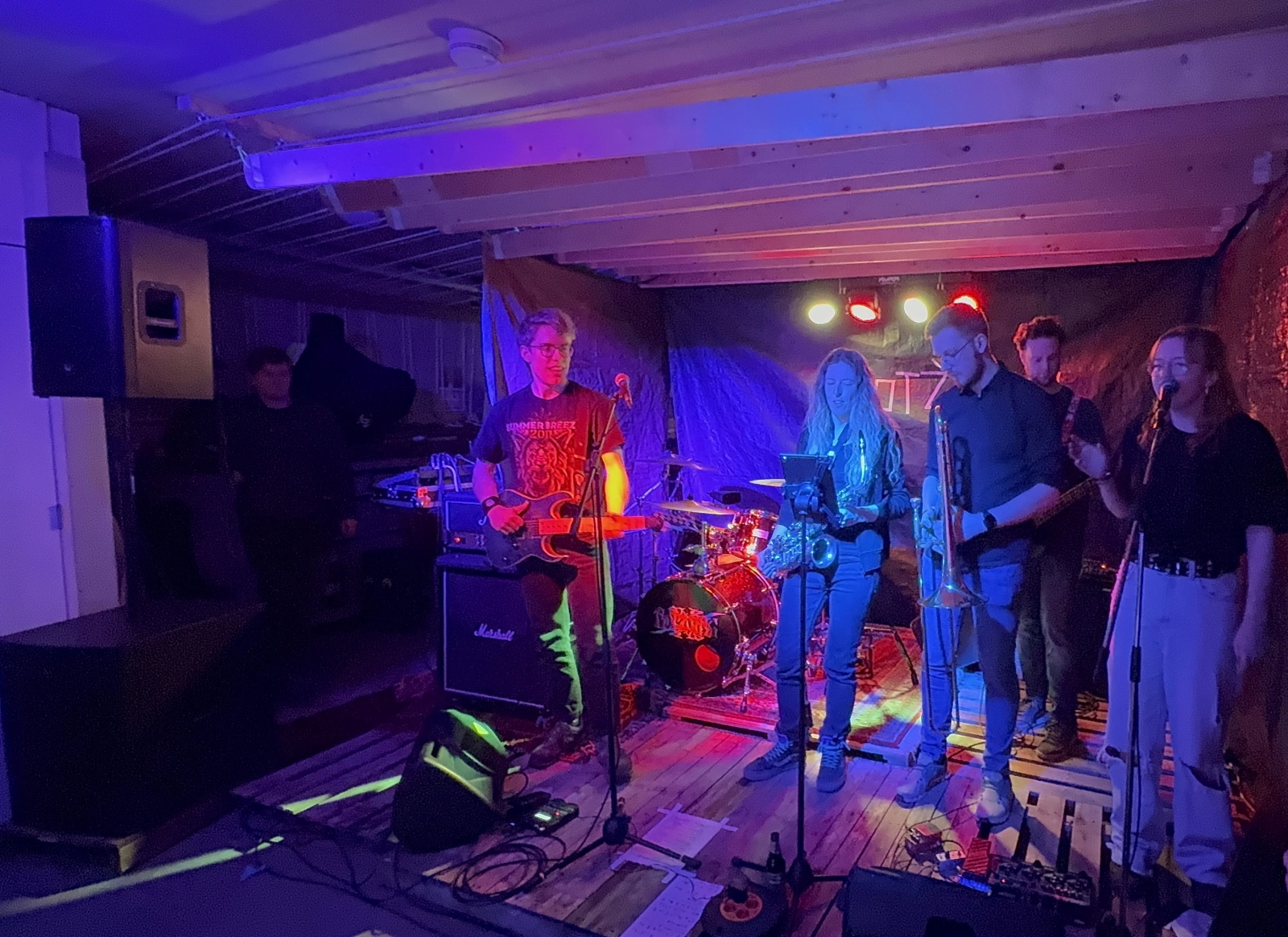 Punk concert in de kelder