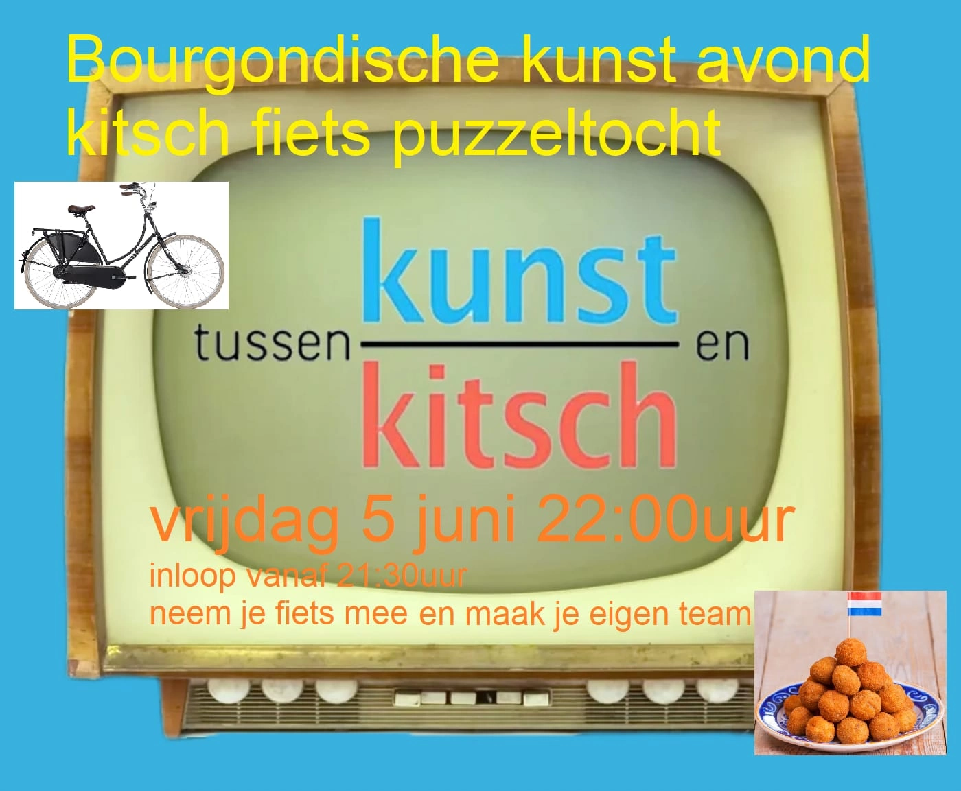 Bourgondische Kunst Avond Kitsch Fiets Puzzeltocht Bourgondische Kunst Avond Kitsch Fiets Puzzeltocht