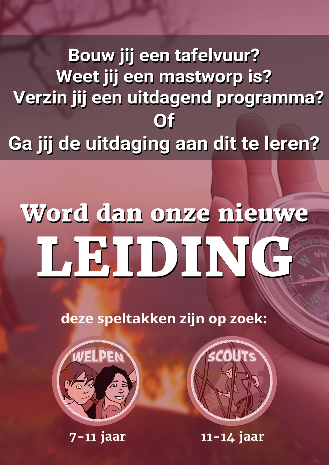 Gezocht: Vrijwilligers! Gezocht: Vrijwilligers!